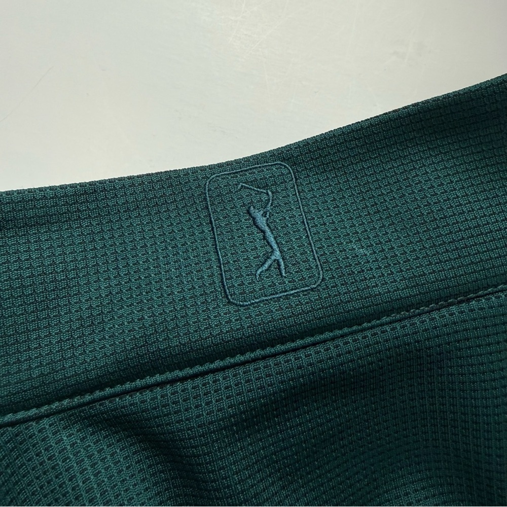 PGA Tour Pullover Quarter Zip Mens XL Green Black Thermal Long Sleeve NWT - Picture 4 of 13